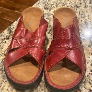 Clarks  womens leather sandals